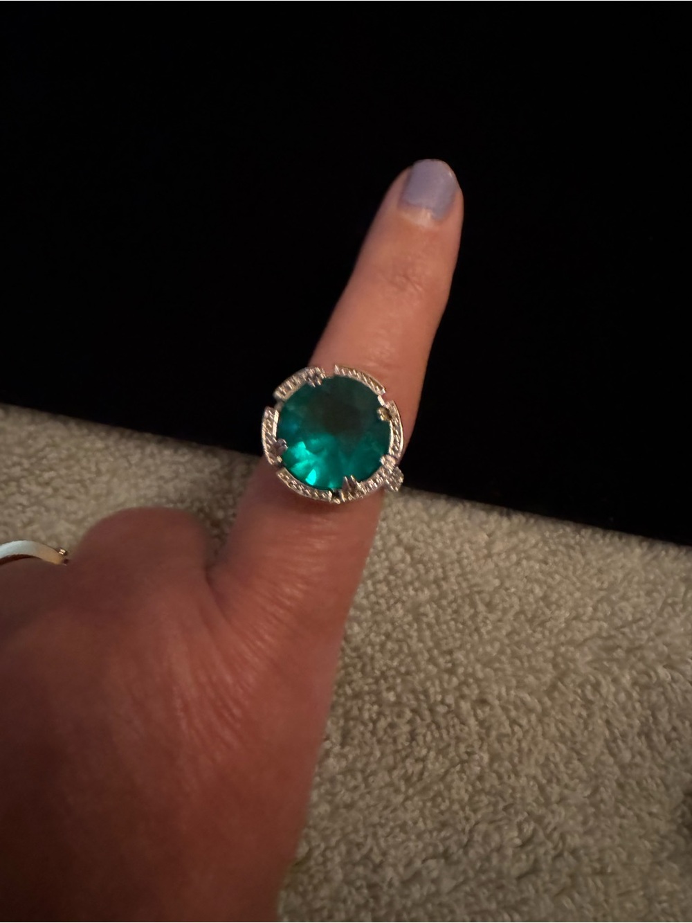 Emerald Green Cocktail Ring - Women Jewelry